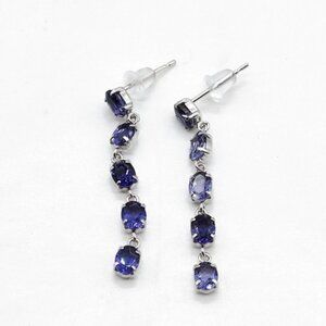 Jewelry Pierced Earring Tanzanite White Gold 2338182
